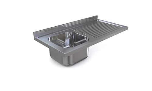 Top Sink Single Bowl and Single Drainer