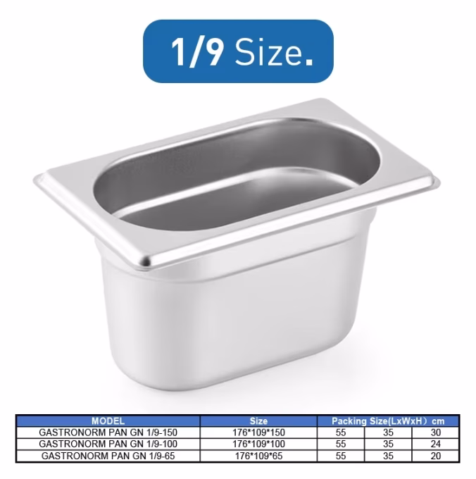 GN 1/9 Stainless Steel Pan