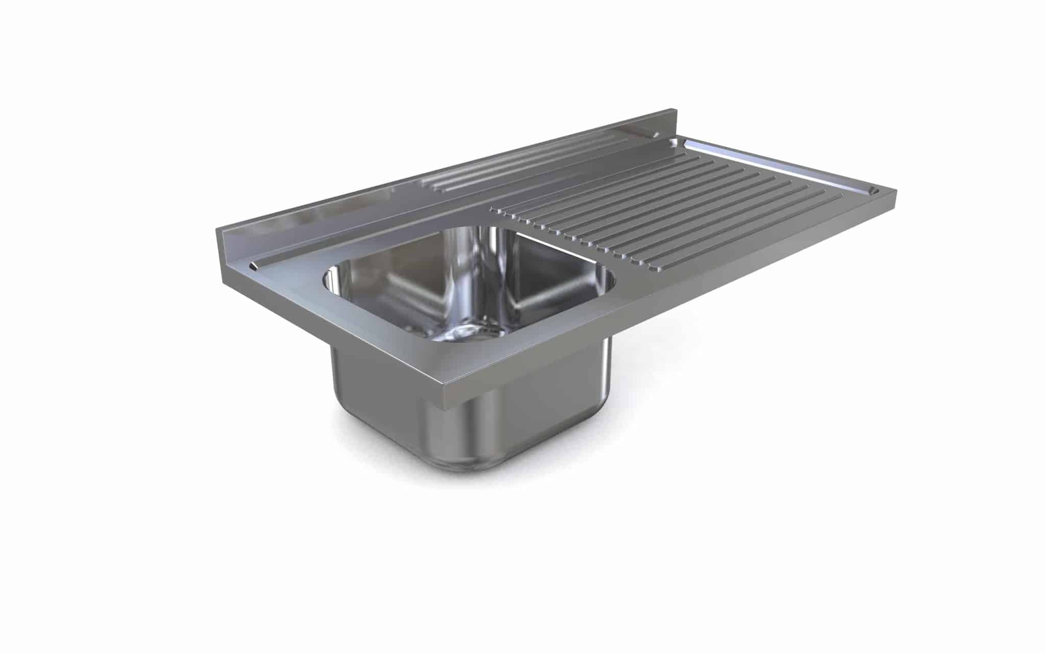 Top Sink Single Bowl and Single Drainer