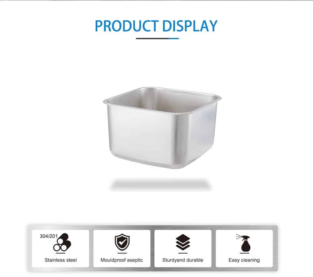 Stainless Steel Single Bowl Sink features